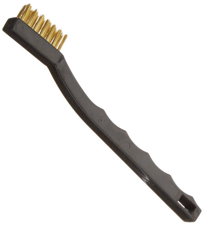 STAR BRITE 040063 STAR BRITE Detail Brush with Plastic Handle and Brass Bristles (040063)