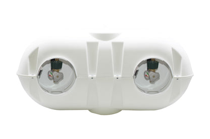 FLAME KING YSN-PCC-RV30-WHT Flame King Dual 30LB LP Propane Tank Light Plastic Heavy Duty Cover for RV, Travel Trailer, Camper - White