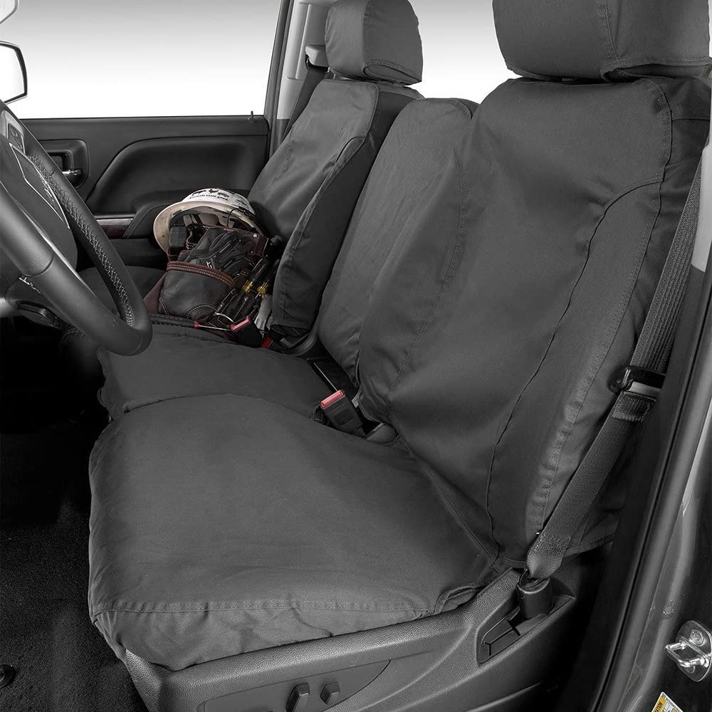 COVERCRAFT SS2431PCCH Covercraft SS2431PCCH SeatSaver Front Row Custom Fit Seat Cover for Select Toyota 4Runner Models - Polycotton (Charcoal)