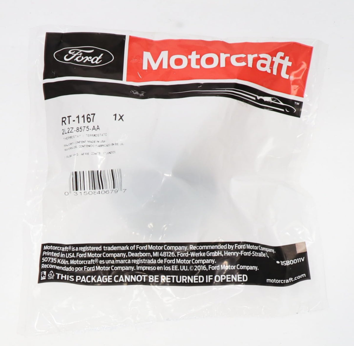 Motorcraft RT1167 FORD-MERC W/V6-245 4.0L SOHC