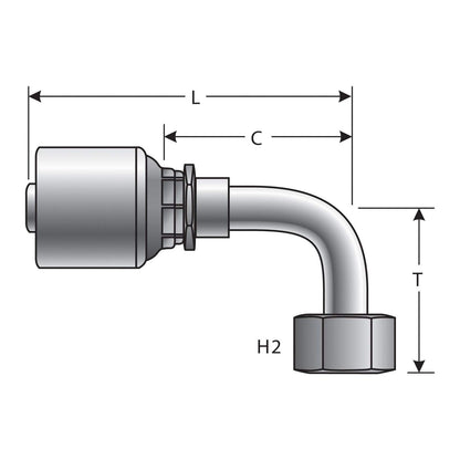 Gates G25180-0610 HYDRAULIC COUPLING-MEGACRIMP