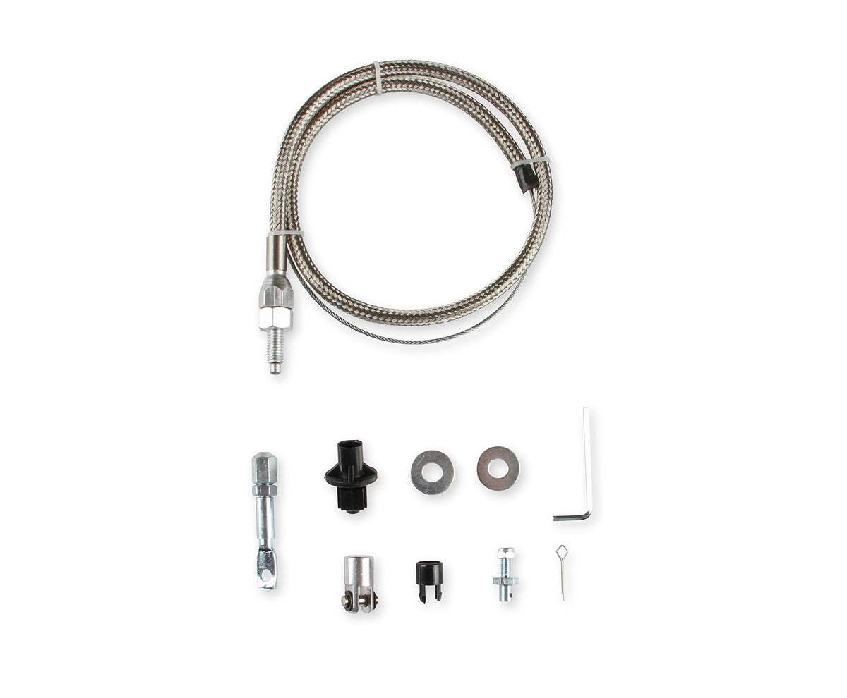 MR GASKET 5657 Mr. Gasket 5657 Throttle Cable Kit - Stainless Steel Braided