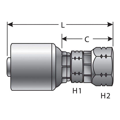 Gates G25910-1010 HYDRAULIC COUPLING-MEGACRIMP
