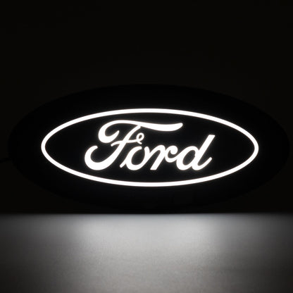 Putco 92609 Putco Luminix White Oval LED Grille Emblem Fits Ford F150 2024-2027 - Fits w/Front Camera, Includes Plug-N-Play Harness (Fuse Box Install)