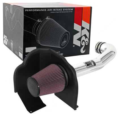 K&N FILTER 77-3082KP K&N Cold Air Intake System: High-Flow Air Filter, Increase Performance & Towing: Compatible with 2014-2020 Chevy/GMC/Cadillac Silverado 1500, Suburban, Tahoe, Sierra 1500, Yukon, Escalade, 77-3082KP