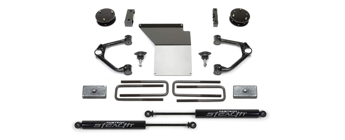 FABTECH K1059M Fabtech K1059M Budget Lift System w/Shock w/Stealth Monotube Shocks 4 in. Lift Budget Lift System w/Shock