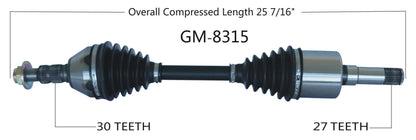 TRAKMOTIVE GM-8315 Trakmotive GM-8315 NEW CV AXLE