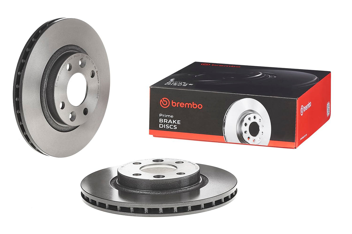 BREMBO 09C28511C02 Brembo 09.C285.11 UV Coated Pillar Vented Front Brake Rotor DACIA/RENAULT/SMART OE# 402063149R