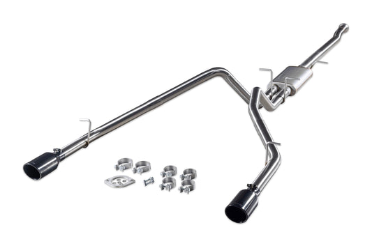FLOWMASTER 737889 Flowmaster 737889 Signature Series Exhaust Kit 3 Inch 304 Stainless Steel 4.5 Inch Black Chrome Tips Compatible with 2019-2024 RAM 1500 New Body 5.7L with Factory Dual Exhaust 2 & 4WD All Wheelbases