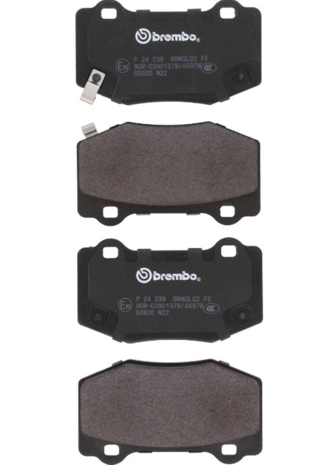 BREMBO P24239 Brembo P24239 DISCBRAKEPADSET LOWMETAL
