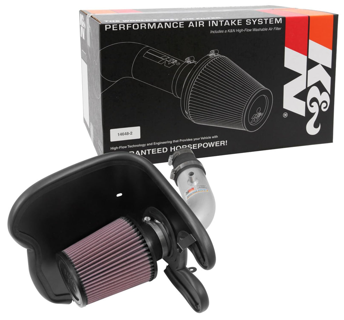 K&N FILTER 69-4537TS K&N Cold Air Intake System: High-Flow Air Filter, Increase Performance & Acceleration: Compatible with 2017-2019 Chevrolet: Cruze, 69-4537TS