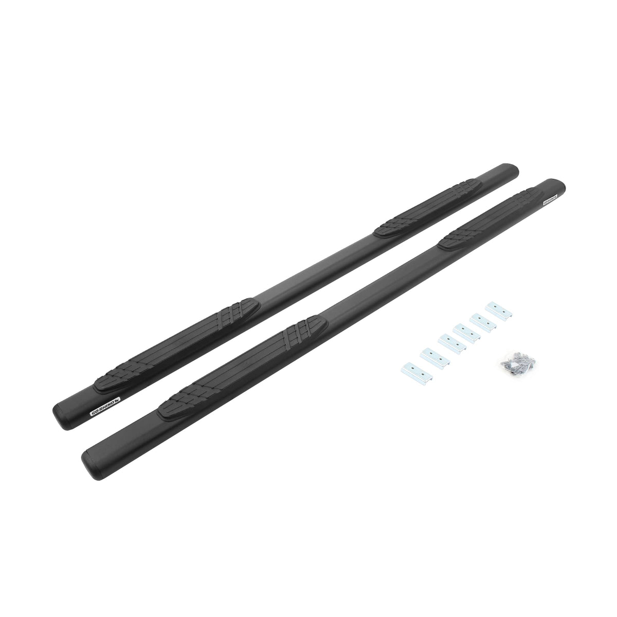 GO RHINO 640087T Go Rhino 4" OE Xtreme Side Steps | 87" Galvanized Steel, Textured Black | 640087T