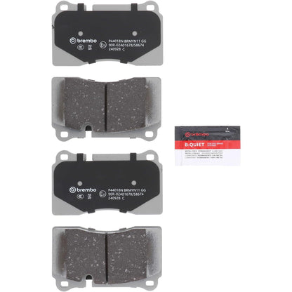 BREMBO P44018N Brembo P44018N Premium Ceramic Front Disc Brake Pad Set LAND ROVER OE# SFP500045
