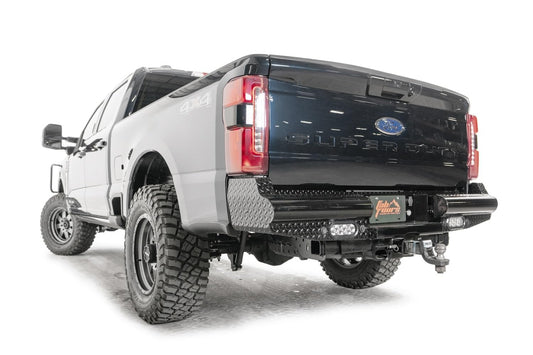 FAB FOURS FS23-T5950-1 Fab Fours FS23-T5950-1 Black Steel Rear Bumper fits 2023 Ford F-350 Super Duty