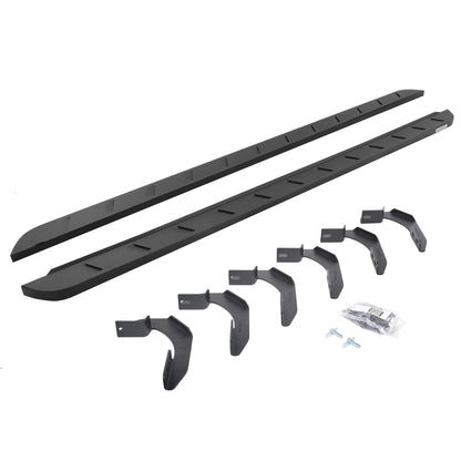 Go Rhino! 63415087SPC Go Rhino RB10 Slim Running Boards & Brackets – Galvanized Steel, Textured Black – 63415087SPC – Fits 2004-2014 Ford F-150 Super Crew Pickup
