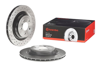 BREMBO 09A95921C02 Brembo 09.A959.21 UV Coated Pillar Vented drilled Rear Brake Rotor MERCEDES-BENZ OE# A1664230412