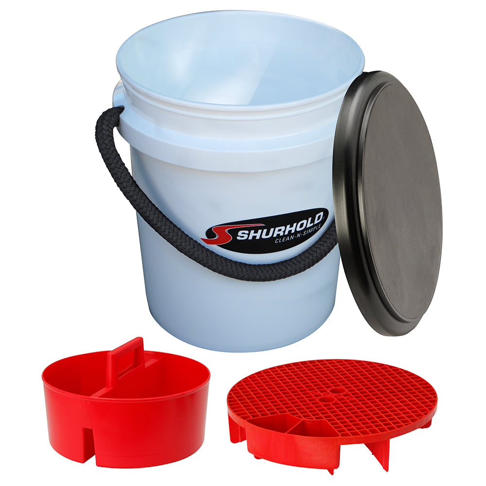 Shurhold 2461 Shurhold One Bucket Kit - 5 Gallon - White