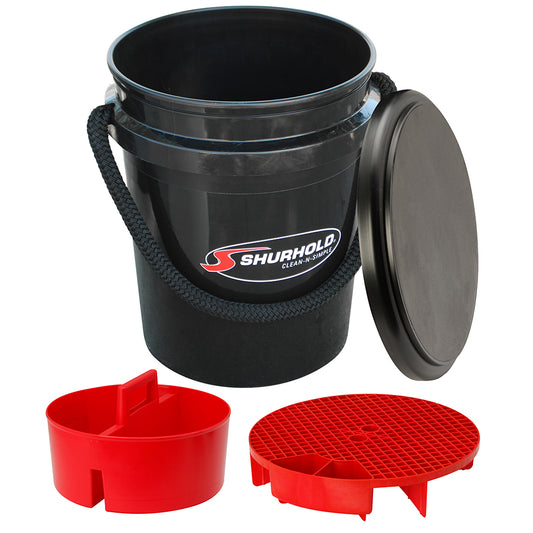 Shurhold 2462 Shurhold 2462; Bucket Kit Cleaning 5-Gallon Black