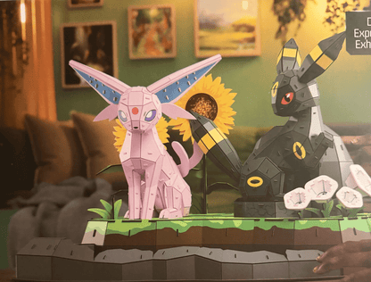 Spin Master 4D Build Pokémon Espeon & Umbreon 3D Puzzle Model Kit, 452 Pieces