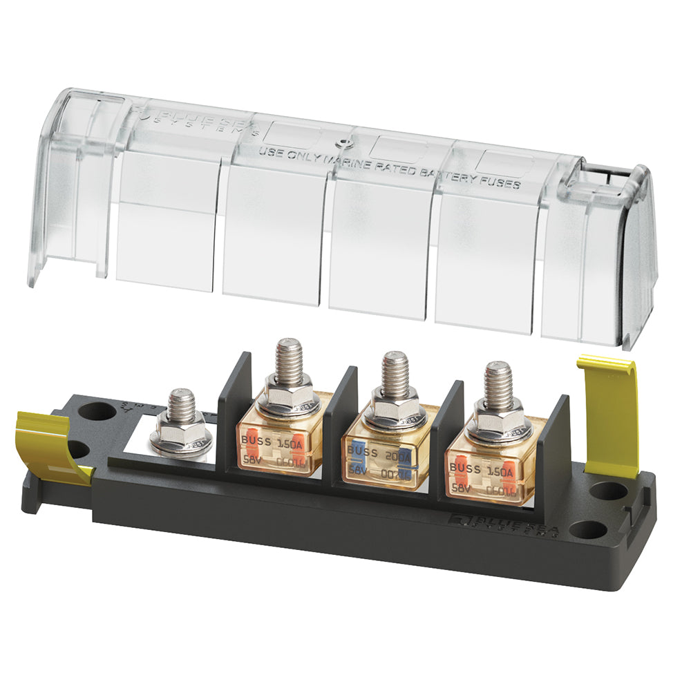 Blue Sea Systems 5196 Blue Sea 5196 MRBF Surface Mount 3 Circuit Fuse Block - Common Source