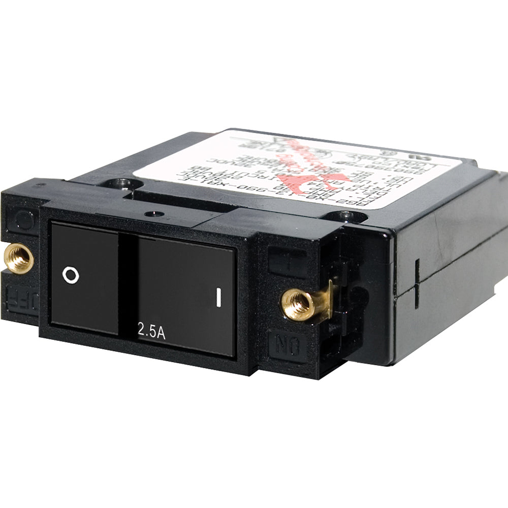 Blue Sea Systems 7399 Blue Sea 7399 A-Series Flat Rocker Circuit Breaker - Single Pole - 2.5A