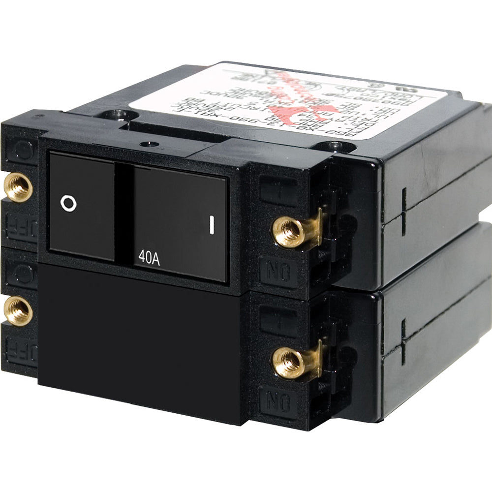Blue Sea Systems 7416 Blue Sea 7416 A-Series Flat Rocker Circuit Breaker - Double Pole - 40A