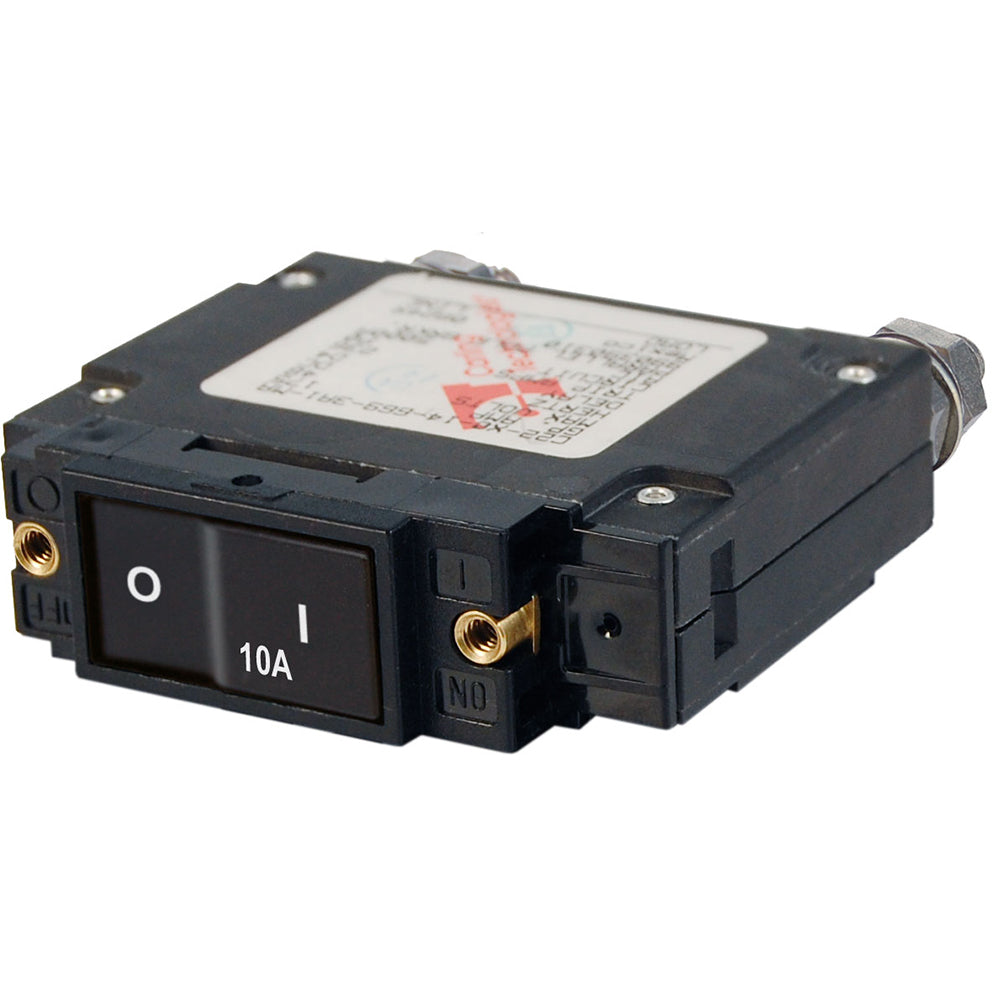 Blue Sea Systems 7541 Blue Sea 7541 C-Series Flat Rocker Circuit Breaker - Single Pole - 10A