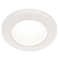Hella Marine EuroLED 75 3" Round Screw Mount Down Light - White LED - White Plastic Rim - 12V