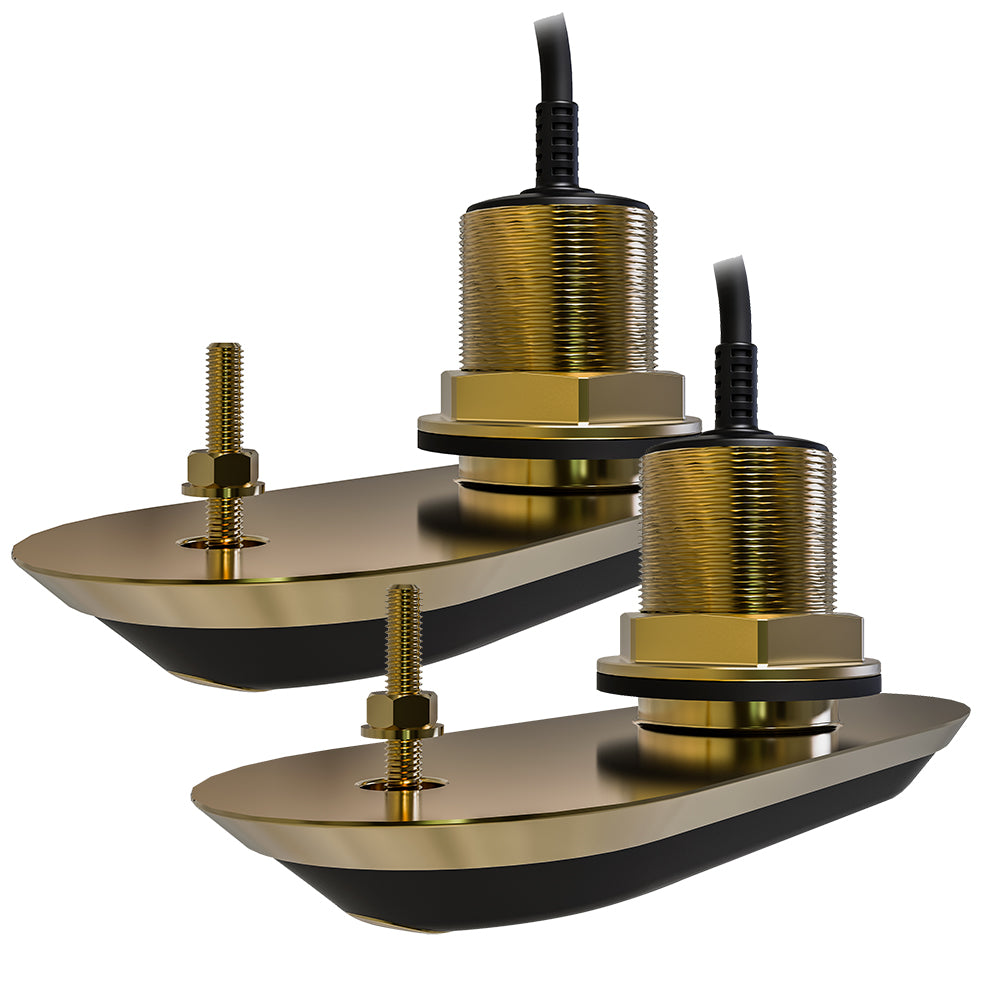 Raymarine T70319 Raymarine RV-220 RealVision 3D&trade; Bronze Thru-Hull Transducer Pair Pack - 20&deg; - 8M Cable &amp; Y-Cable