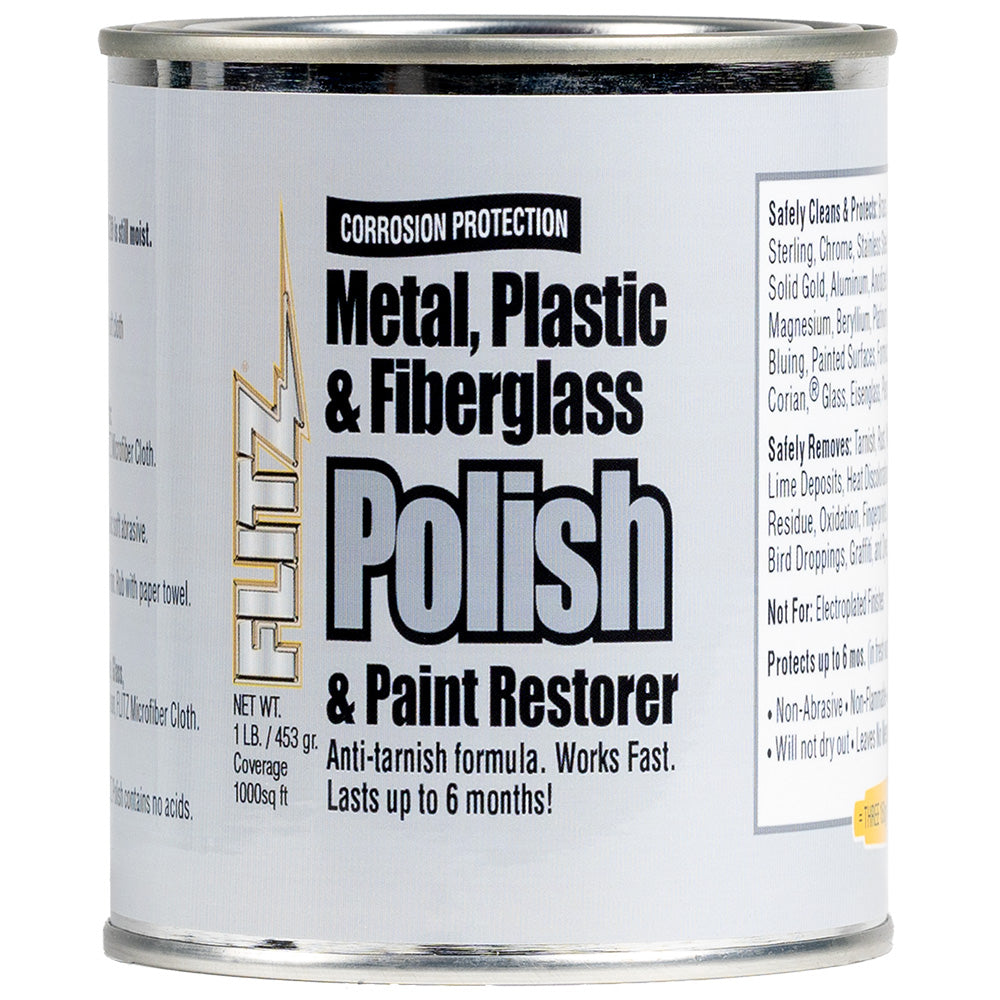 Flitz CA 03516-6 Flitz Metal, Plastic &amp; Fiberglass Polish Paste - 1.0lb