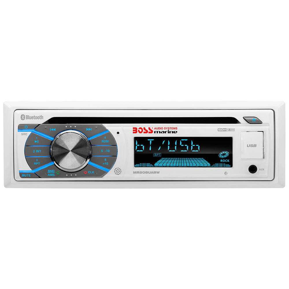 Boss Audio MR508UABW Boss Audio MR508UABW Marine Stereo w/AM/FM/CD/BT/USB