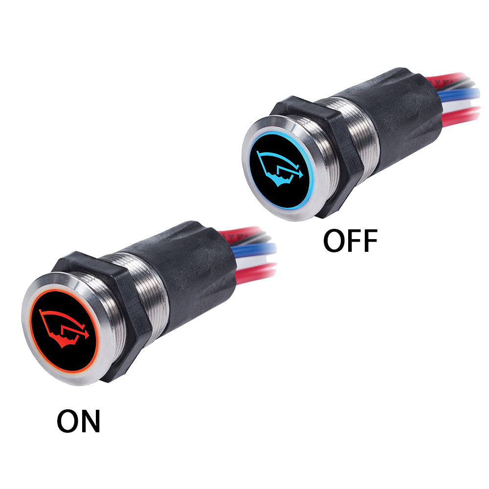 Blue Sea Systems 4180 Blue Sea 4180 Backlit Push Button Switch OFF/ON - 15A