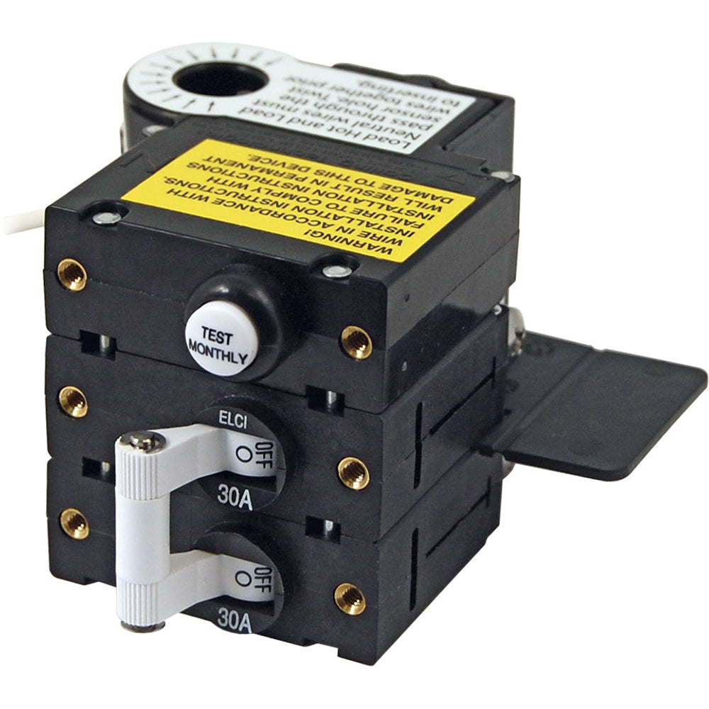 Blue Sea Systems 3106100 Blue Sea A-Series ELCI Main Circuit Breaker - Double Pole 120V AC 30A