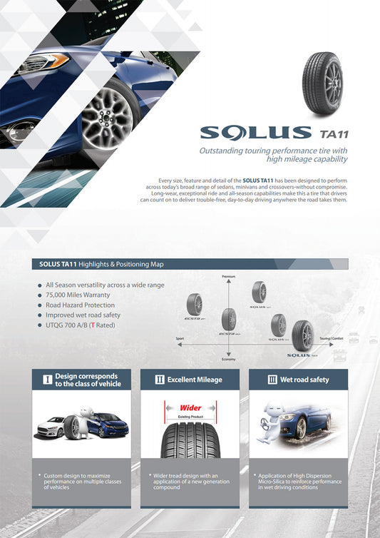 Kumho Solus TA11 235/65R16 tire