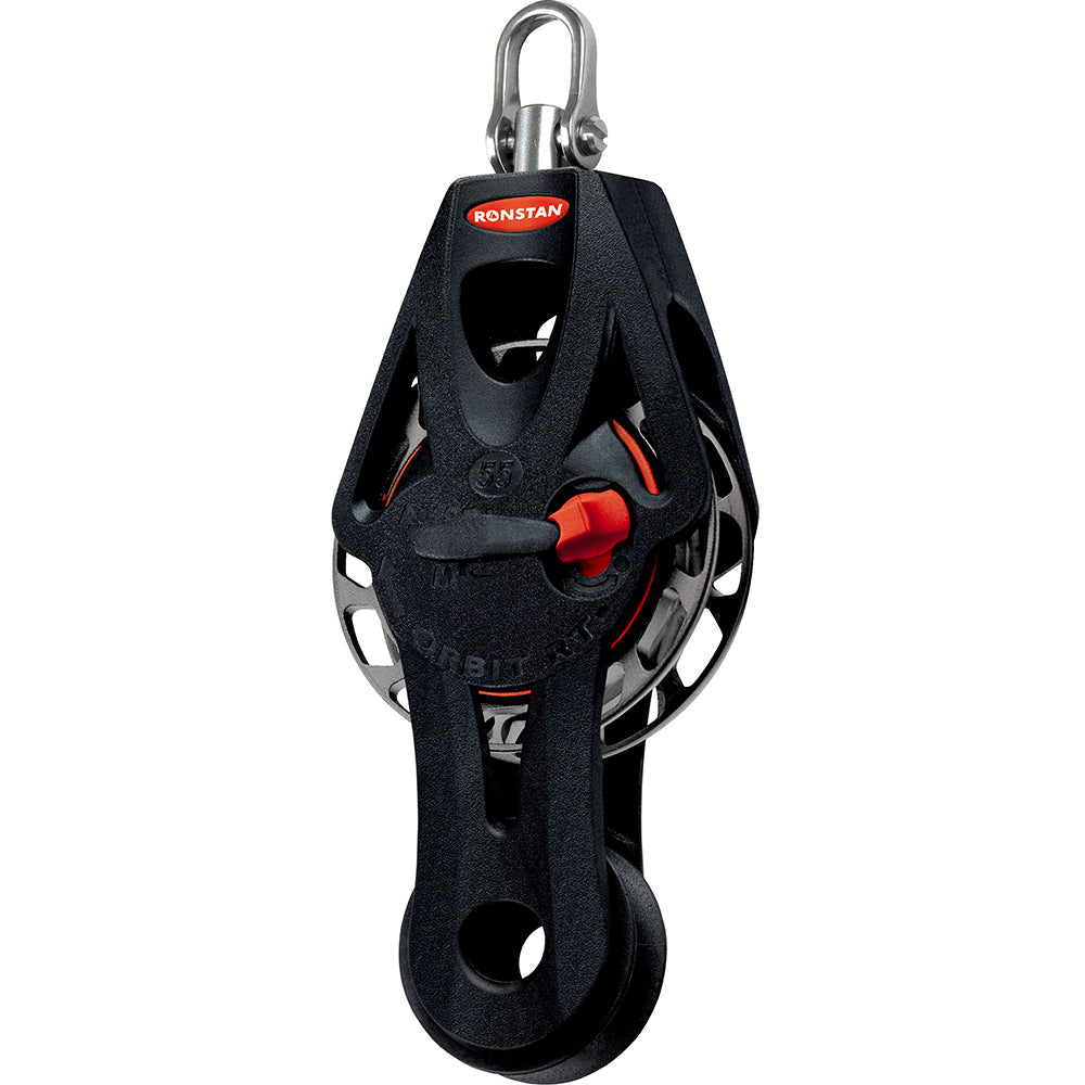 Ronstan RF56510 Ronstan Series 55 Ratchet Mount Orbit Block - Fiddle Becket Swivel