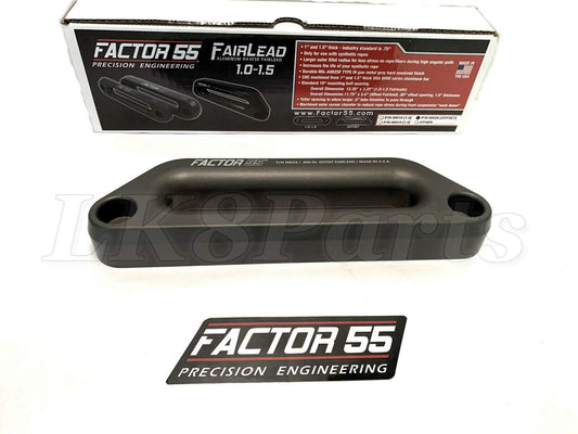 FACTOR 55 00026 Factor 55 Hawse Offset Fairlead for Synthetic Winch Rope, 1.5" Thickness - Gray