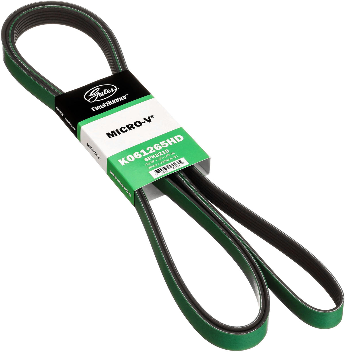 Gates K061265HD Fleet Runner Heavy Duty Micro V Serpentine