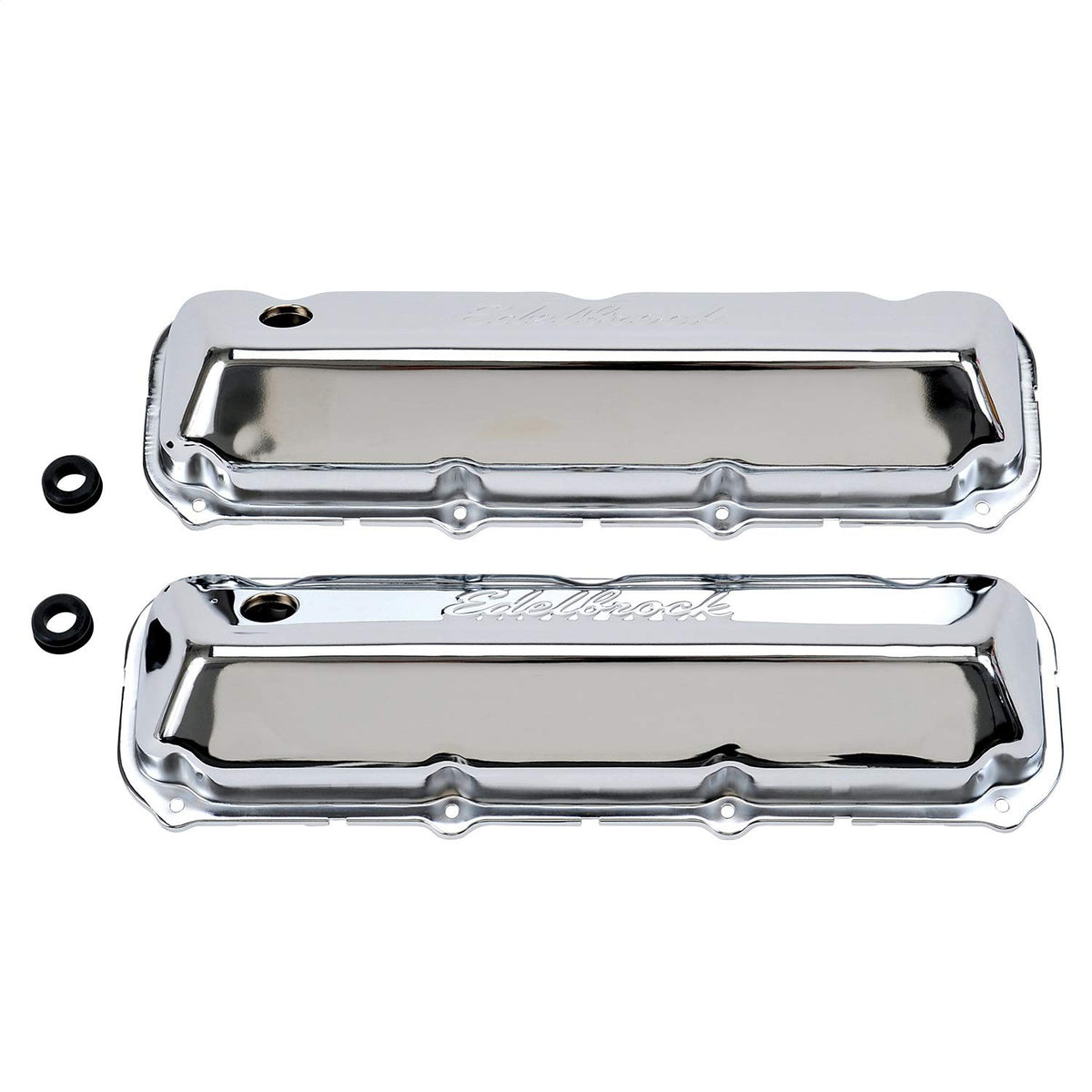 EDELBROCK 4463 Edelbrock 4463 Signature Series Chrome Valve Covers - Set of 2, multi, one size