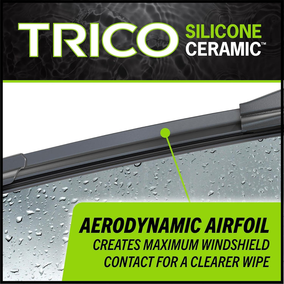 TRICO 90-251 TRICO Silicone Ceramic™ (90-251) 25 Inch Automotive Replacement Windshield Wiper Blades For my Car, Ceramic Coated Silicone Super Premium All Weather Beam Blade for Select Vehicle Models