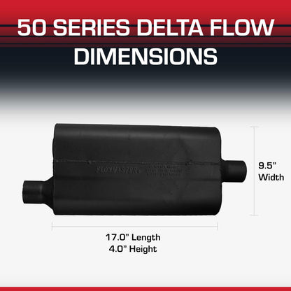 FLOWMASTER 942451 Flowmaster 50 Series Delta Flow® Muffler – 2.25" Offset In/Center Out