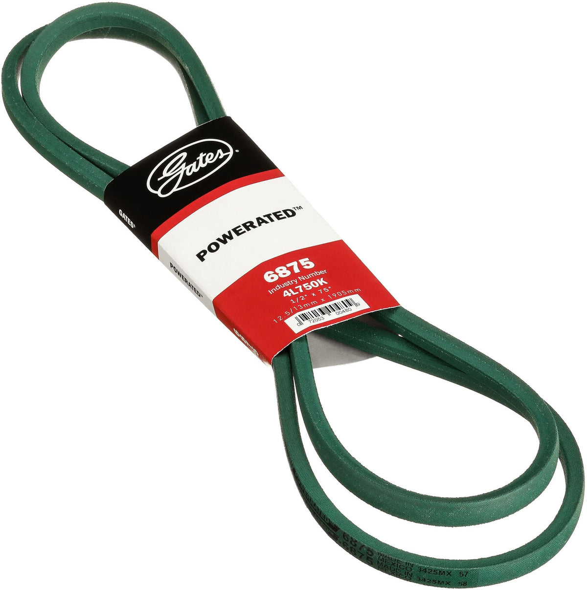 Gates 6875 PoweRated FHP Medium Horse-Power V-Belt, Black