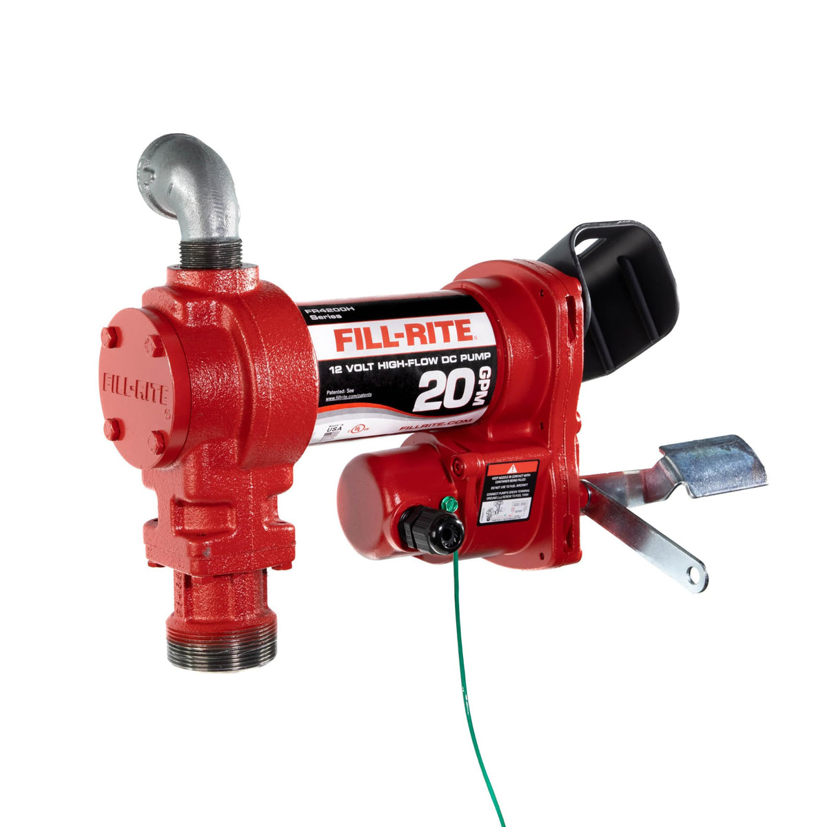 FILL RITE FR4204H Fill-Rite FR4204H 12V 20 GPM Fuel Transfer Pump (Pump Only) | Gasoline, Diesel, Kerosene, Ethanol Blends, Methanol Blends, & Biodiesel