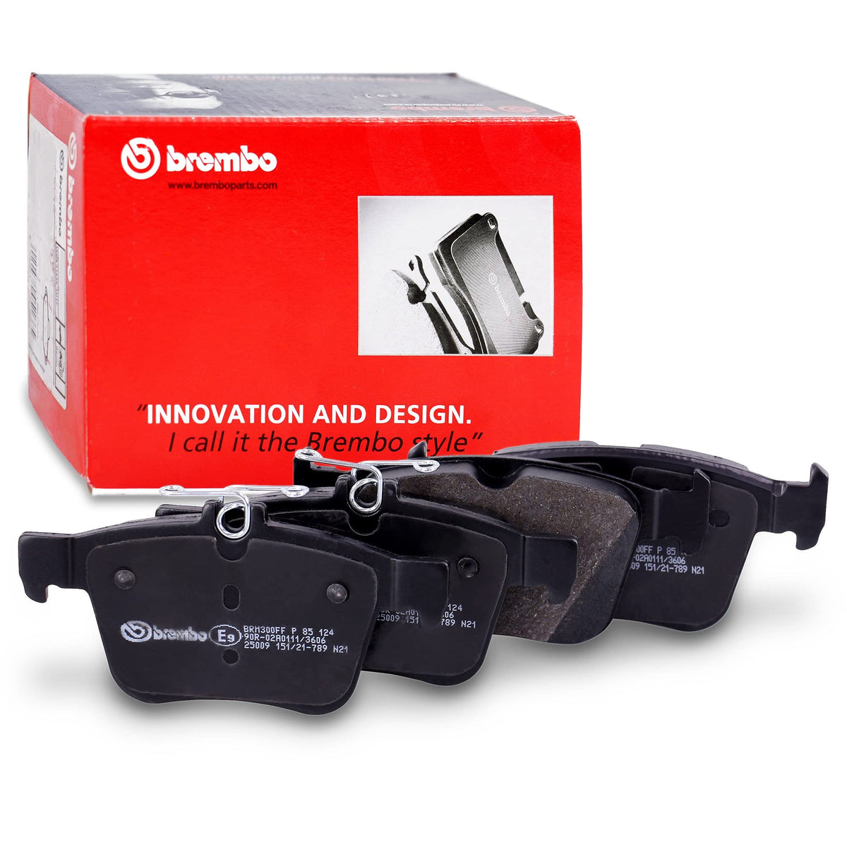 BREMBO P85124 Brembo P85124 Low-Met Rear Disc Brake Pad Set AUDI/VW OE# 3Q0698451