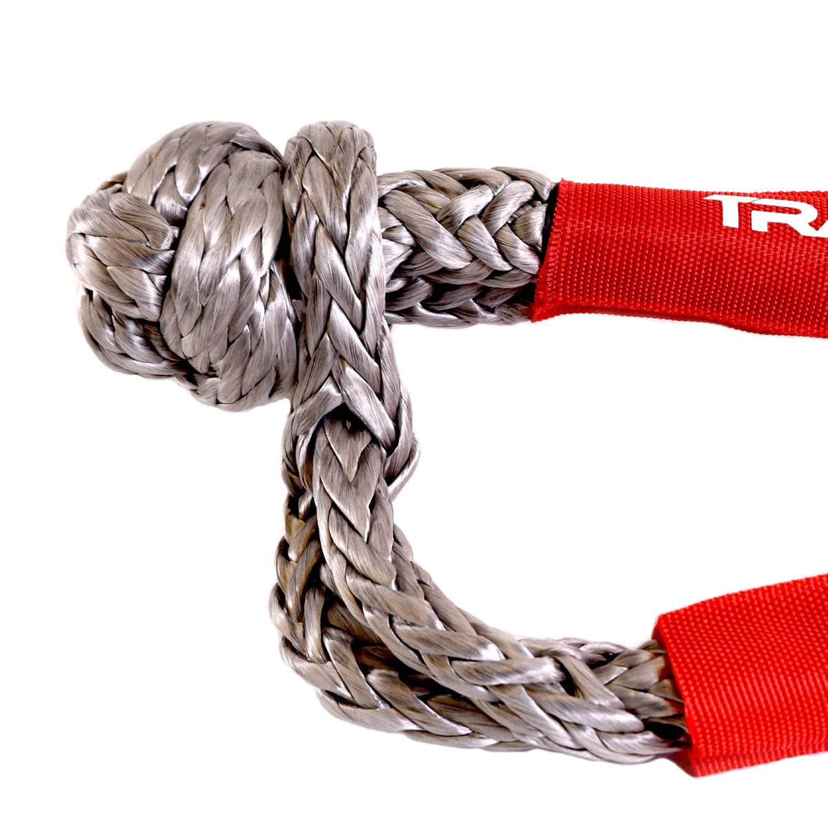 TRAILFX WA046 TrailFX Shackle Rope 7/16 Inch HMPE Synthetic Rope 7,500 Pound Working Load Limit 30,000 Pound Break Strength Red Single TrailFX WA046