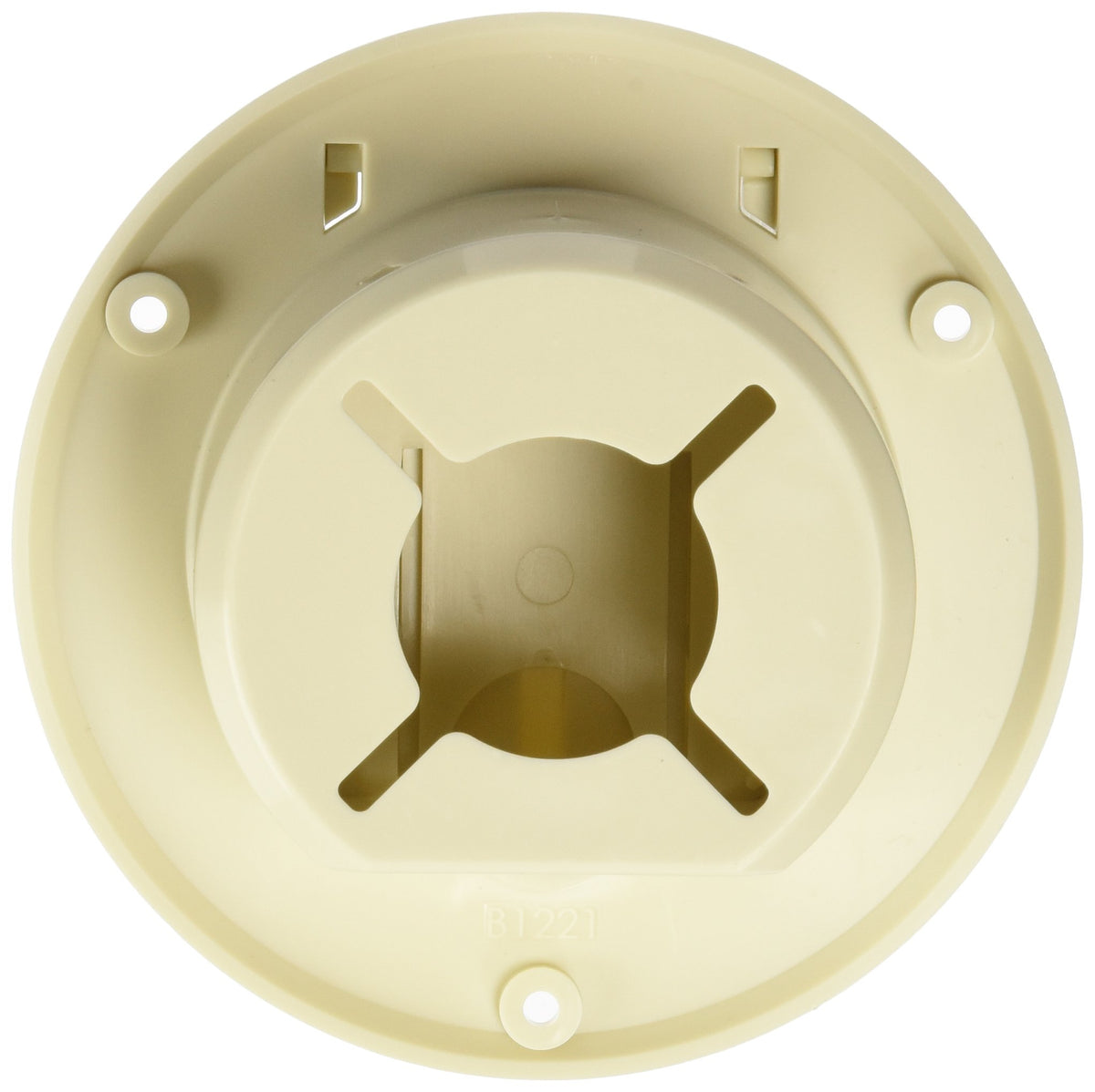 RV DESIGNER B122 RV Designer B122, Round Electrical Cable Hatch, Basic, Replaceable Lid, 4.3 inch Diameter, Colonial White