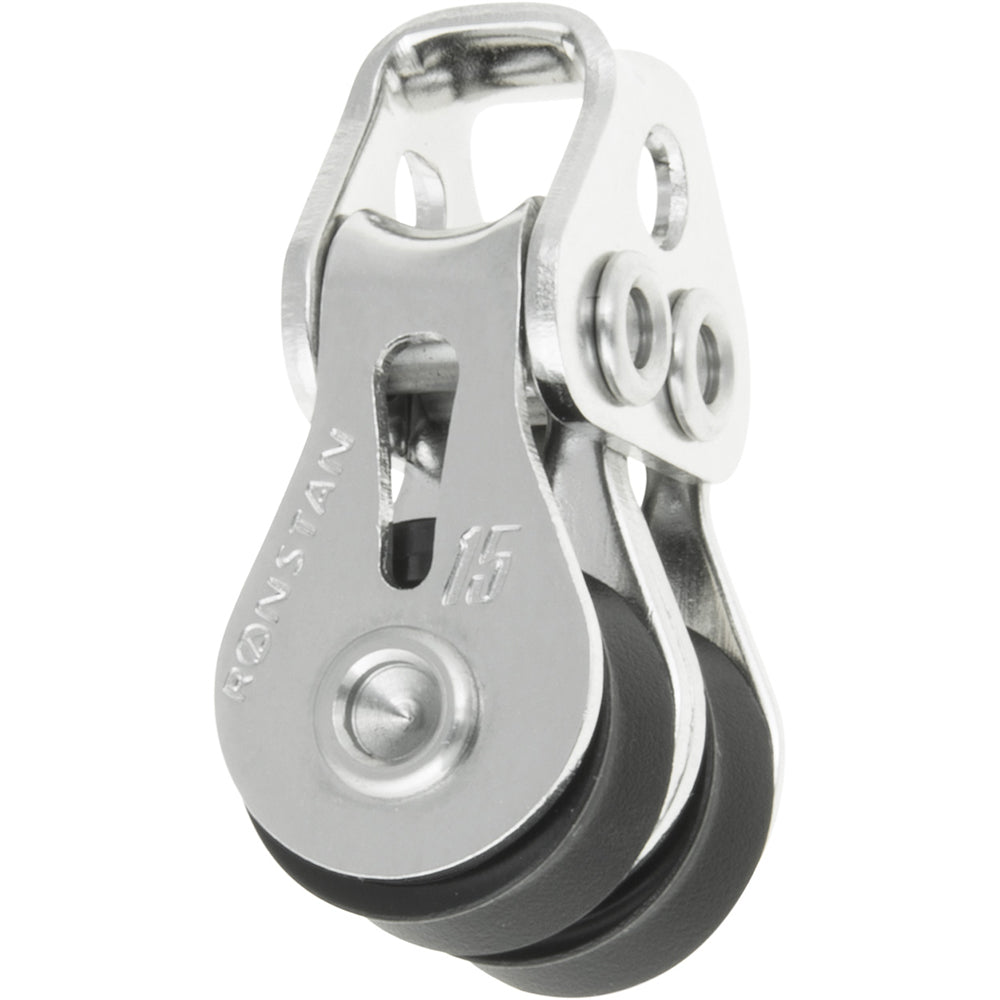 Ronstan RF15202 Ronstan Series 15 Ball Bearing Utility Block - Double, Loop Head