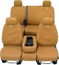 Covercraft Carhartt SeatSaver Second Row Custom Fit Seat Cover for Select Ram Models - Duck Weave (Brown)