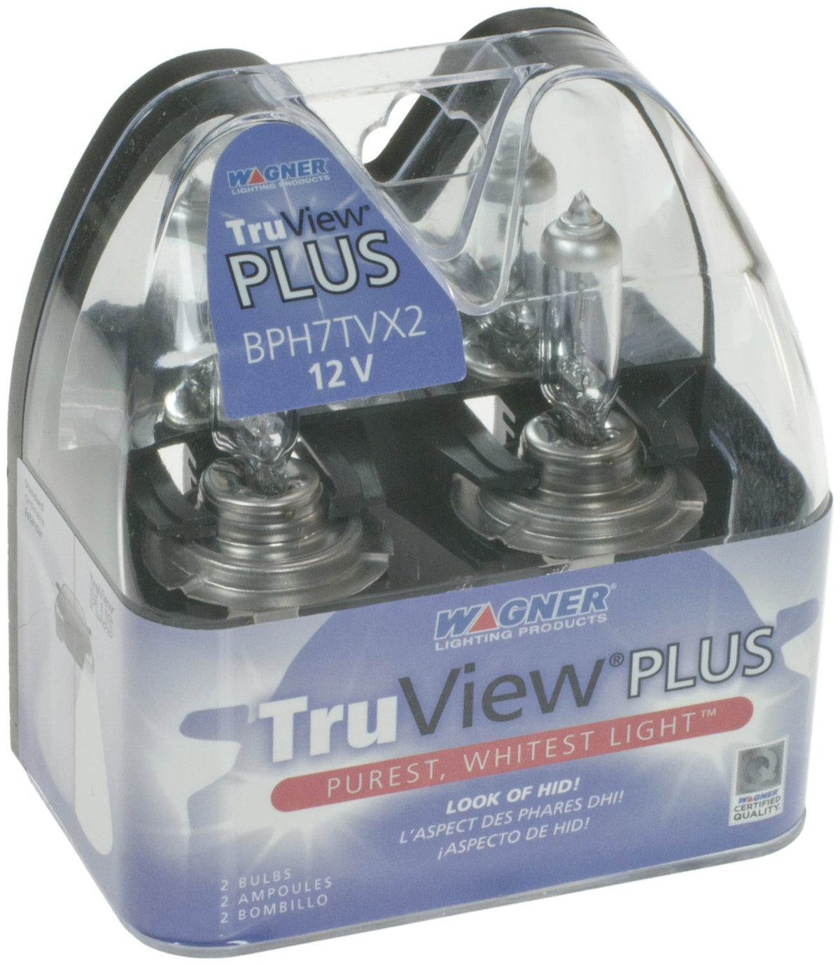 WAGNER BPH7TVX2 Wagner TruView PLUS BPH7TVX2 Multi-Purpose Light Bulb Card of 2