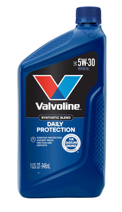 VALVOLINE 797975 Valvoline Daily Protection SAE 5W-30 Synthetic Blend Motor Oil 1 QT