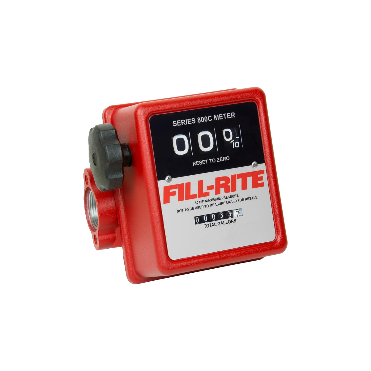 FILL RITE 807C1 Fill-Rite 807C1 1" 5-20 GPM 3 Wheel Mechanical Meter, Aluminum, Fuel Transfer Gallon Meter